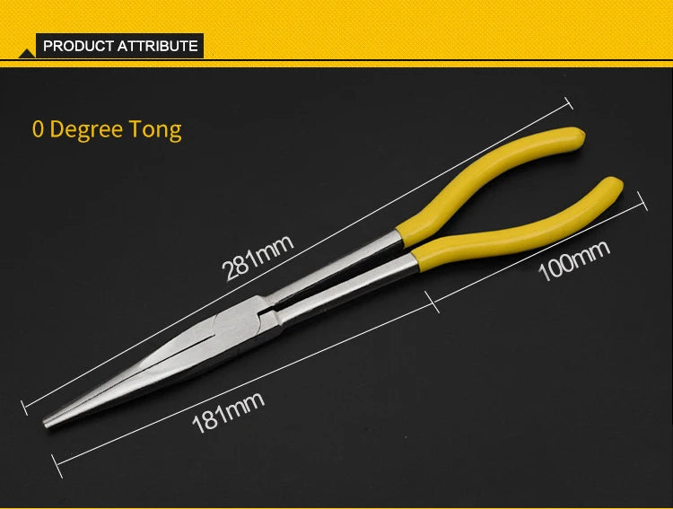 Portable 0-90 Degree Crucible Tong Graphite Melting Pliers