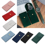 Flannelette Fabric Watch Pouch Single Watch Travel Case