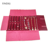 Portable Jewelry Storage Roll Up Bag Travel Organiser Case Pouch