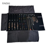 Portable Jewelry Storage Roll Up Bag Travel Organiser Case Pouch