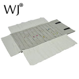 Portable Travel Jewelry Roll Bag for 60 Pairs of Earrings Display Case