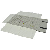Portable Travel Jewelry Roll Bag for 60 Pairs of Earrings Display Case