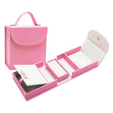 Portable Girls Jewelry Organizer Case Travel Hair Accessories Storage Boxes