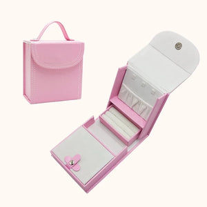 Portable Girls Jewelry Organizer Case Travel Hair Accessories Storage Boxes