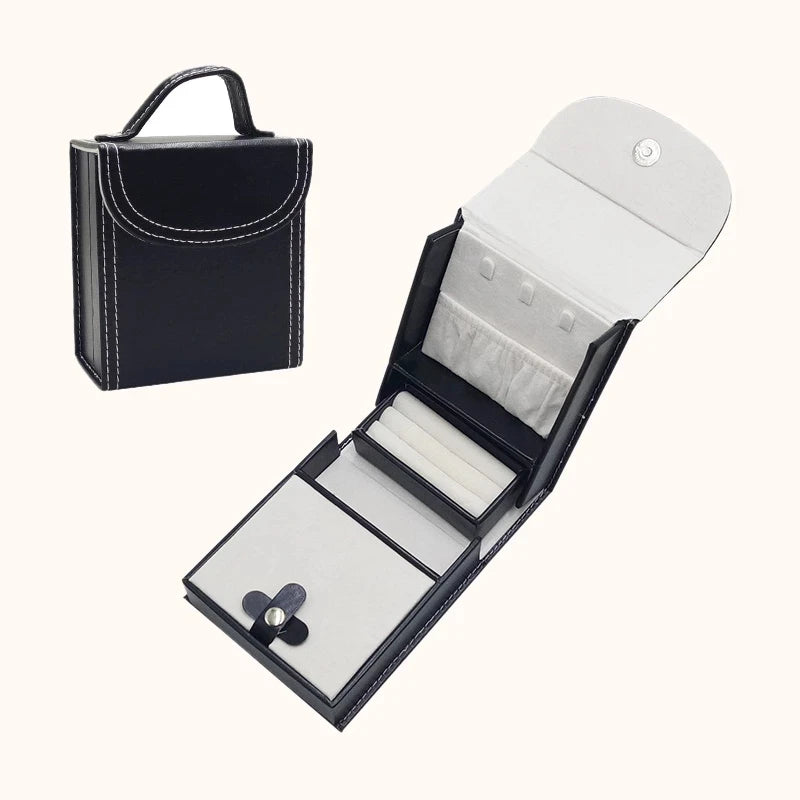 Portable Girls Jewelry Organizer Case Travel Hair Accessories Storage Boxes