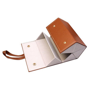 Portable Glasses Organizer 5 Slots Foldable Sunglasses Eyeglasses Travel Case