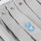 Portable Gray Velvet Jewelry Display Set Travel Roll Bag