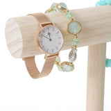 Wooden T-Bar Jewelry Display Stand