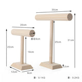 Wooden T-Bar Jewelry Display Stand