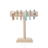 Wooden T-Bar Jewelry Display Stand