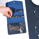 Portable Jewelry Bag Clutch Organizer Pouch
