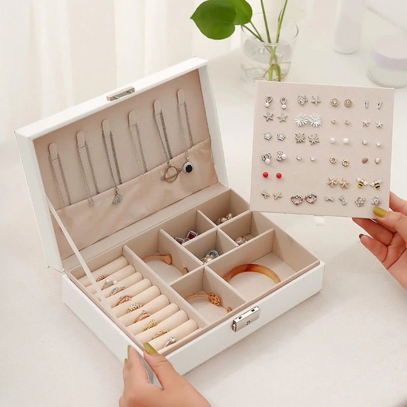 Portable Jewelry Box Large-Capacity Gift for Women