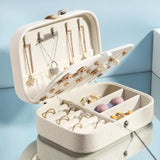 Portable Jewelry Box Organizer Display Case