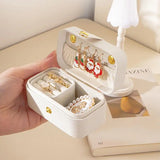 Portable Jewelry Box Jewelry Organizer Display Travel Small Jewelry Case