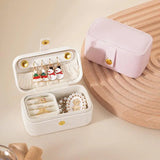 Portable Jewelry Box Jewelry Organizer Display Travel Small Jewelry Case