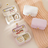 Portable Jewelry Box Jewelry Organizer Display Travel Small Jewelry Case