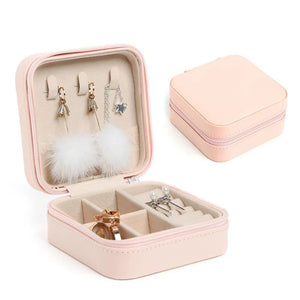 Portable Jewelry Box Organizer Display Travel for Ring Bracelet Necklace