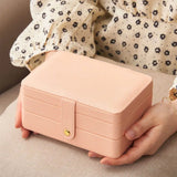 Portable Jewelry Box Organizer Display Travel for Ring Bracelet Necklace