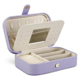 Portable Jewelry Box Organizer Rings Earrings Display Travel Case
