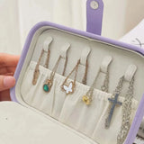 Portable Jewelry Box Organizer Rings Earrings Display Travel Case
