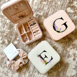 Portable Jewelry Box Leather Jewelry Organizer Box Display