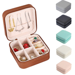 Portable Jewelry Box Ring Necklace Earrings Organizer