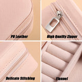 Portable Jewelry Box Ring Necklace Earrings Organizer