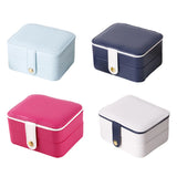 Portable Jewelry Box Organizer Grids Ring Earrings Case Storage
