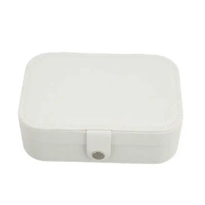 Portable Jewelry Box 2 Layers Travel Organizer Storage Case