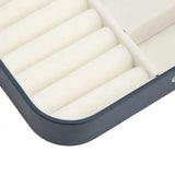 Portable Jewelry Box 2 Layers Travel Organizer Storage Case