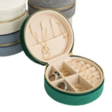 Portable Jewelry Box Flannel Storage Box Travel Jewelry Organizer