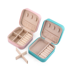 Travel Size Jewelry Box Organizer Storage Box For Bracelet Earrngs Ring Necklace