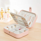 Portable Jewelry Casket Organizer Display Travel Jewelry Case