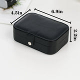 Portable Jewelry Casket Organizer Display Travel Jewelry Case