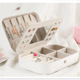 Portable Jewelry Casket Organizer Display Travel Jewelry Case