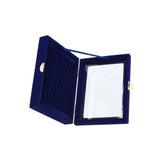 Velvet Jewelry Display Box Organizer Grids Rings Earrings Travel Case
