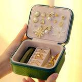Wood Jewelry Display Box with Hooks for Earrings