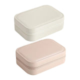 Portable Jewelry Display Case PU Leather Soft Lining Interior