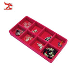Velvet Jewelry Display Tray Earring Ring Organizer 11*22CM