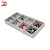 Velvet Jewelry Display Tray Earring Ring Organizer 11*22CM