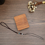 Walnut Wooden Jewelry Necklace Box Retro Style Proposal Ring Display