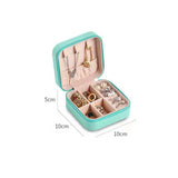 Portable Jewelry Organizer Box Travel Storage Earring Necklace Ring Organizer