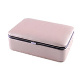 Portable Jewelry Organizer Box Large Capacity PU Leather Display Case