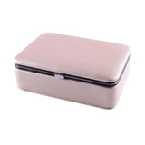 Portable Jewelry Organizer Box Large Capacity PU Leather Display Case