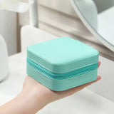 Portable Jewelry Organizer Display PU Leather Display Jewelry Case Lightweight