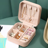 Portable Jewelry Organizer Display PU Leather Display Jewelry Case