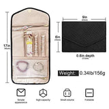 Portable Jewelry Storage Bag Foldable Travel Jewelry Accessories Storage Roll