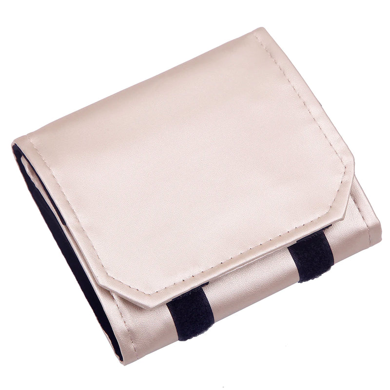 Portable Jewelry Storage Bag Roll Travel Flannel High Capacity Organizer