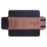 Portable Jewelry Storage Bag Roll Travel Flannel High Capacity Organizer