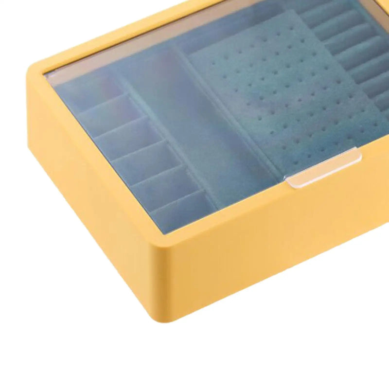 Portable Jewelry Storage Box 2 Layer Large Organizer Display Holder for Women